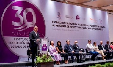 Reconoció el gobernador a personal de apoyo en educación