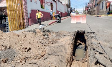 Se abrió socavón en circuito del mercado ALM