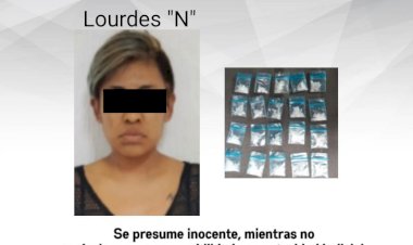 A Lourdes, la señalan policías por,  supuestamente, traer droga con ella