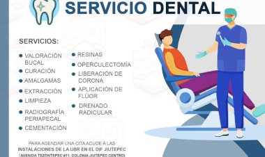 Ofrece el DIF Jiutepec servicios  dentales en favor de habitantes