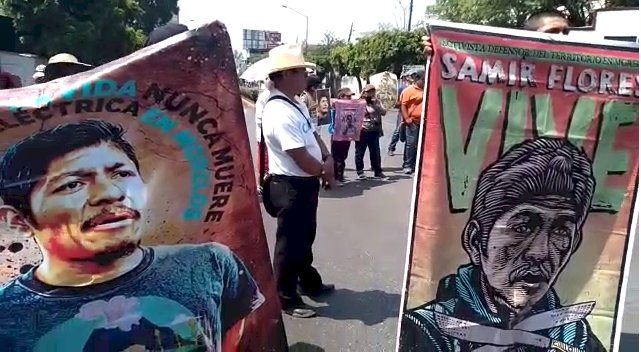 Protesta en la FGE por opositores a la termoeléctrica