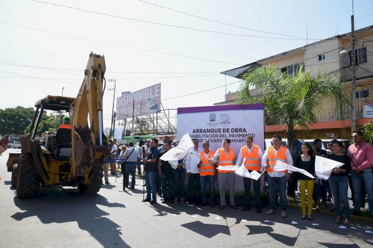 Pone en marcha Blanco obras viales en Jiutepec