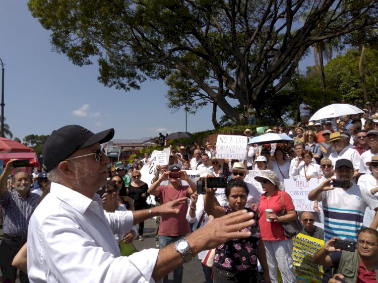 Marchan en Morelos contra gobierno de López Obrador