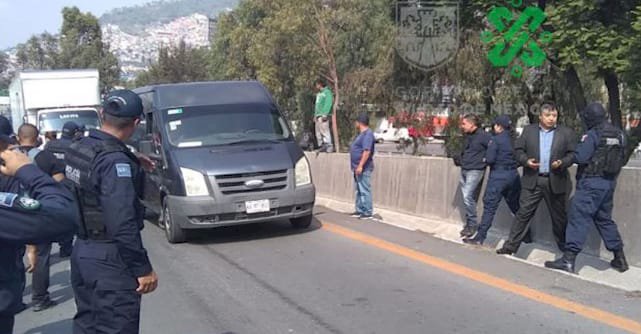Quedó liberada la autopista México Cuernavaca por  manifestación de polis federales