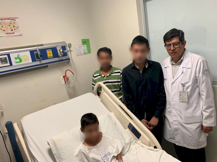 Se reunieron tío y primo con  menor guatemalteco agredido