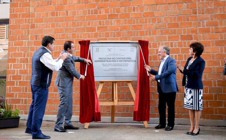 Inauguraron Urquiza y Blanco  Bravo el edificio 2 de la UAEM