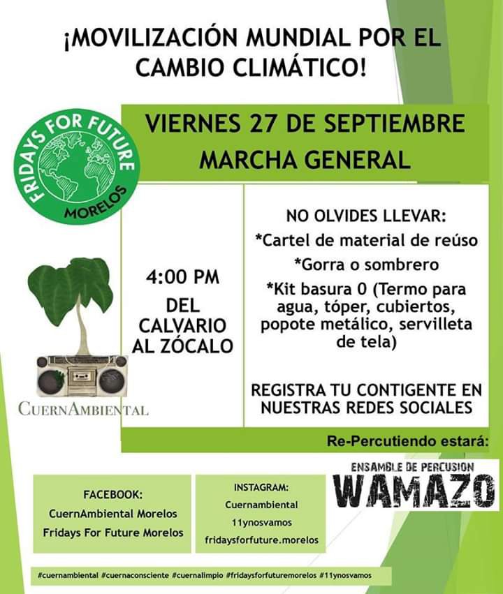 Marchan en Cuernavaca por atención al cambio climático