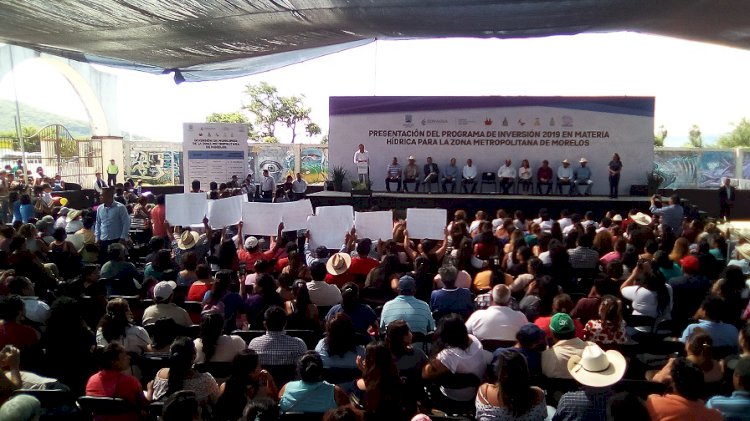 Presidió Cuauhtémoc Blanco presentación  del programa de inversión en materia hídrica