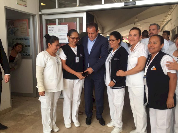 Tercera visita sorpresa del gobernador a un hospital