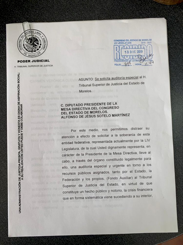 Contrarios a Cuevas López piden al Congreso se le aplique auditoría