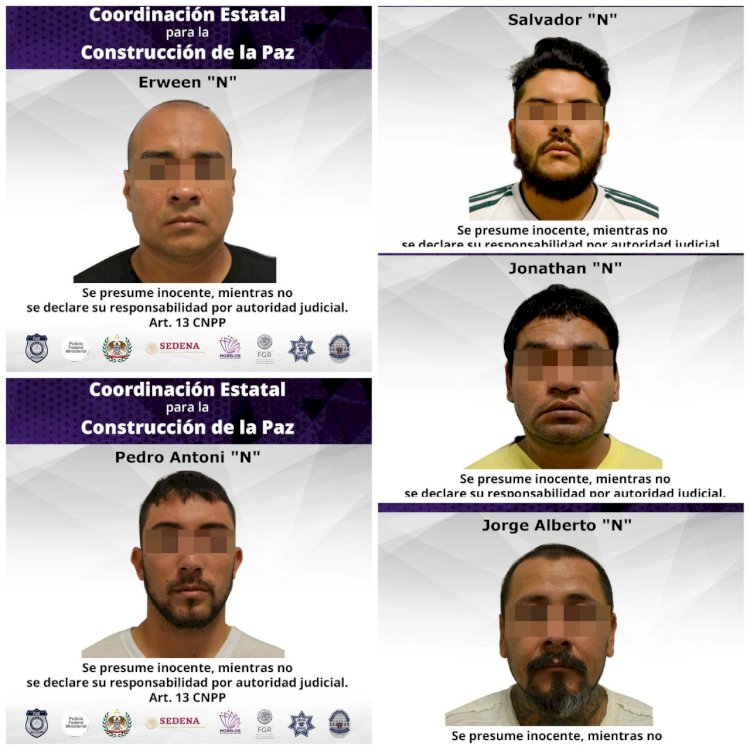 Dictan sentencia de 50 años de  cárcel a cinco secuestradores