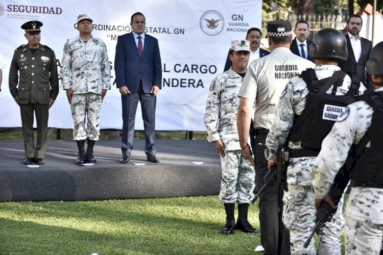 Se reúne Cuauhtémoc Blanco con  nuevo mando de la GN en Morelos