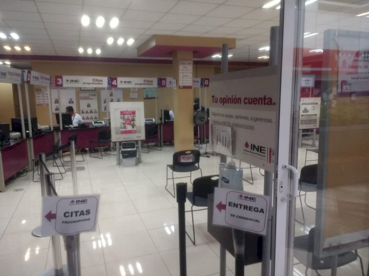 Cierre temporal en módulos de atención del INE en Morelos