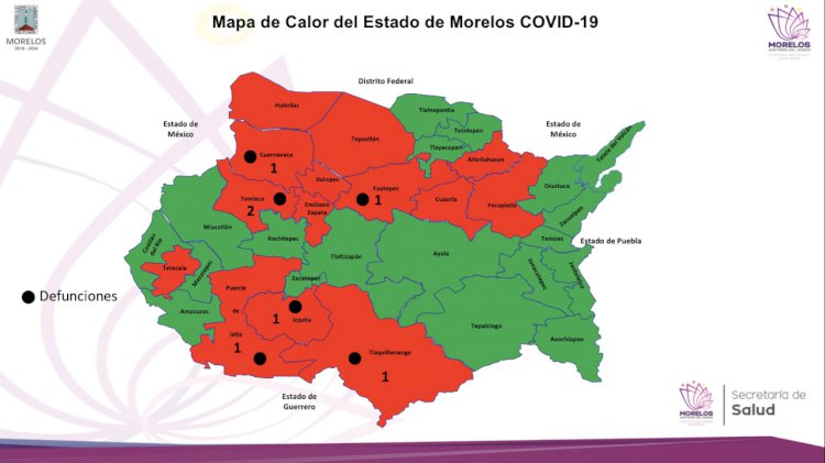 Sube a 46 la cifra de infectados por covid-19 en Morelos