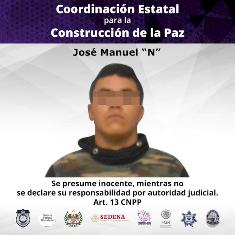 Detienen en Temixco a el principal operador de la organización criminal del Frank XL también autodenominado ¨Los Colombianos¨