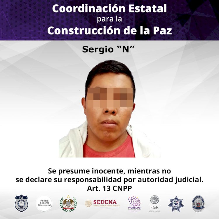 A proceso, sujeto por asesinar a hombre en poblado de Cuentepec