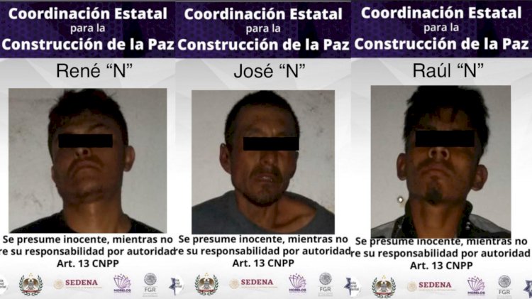 ´Atoran¨ policías a tres sujetos tras asaltar un Oxxo en Jiutepec