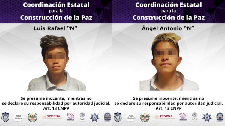 A proceso penal, dos sujetos acusados de robo en Jiutepec