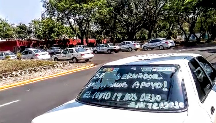 Por caída de ingresos, taxistas  demandan ayuda del gobierno