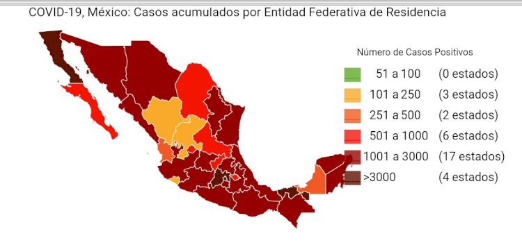 La letalidad hoy en México por la pandemia de covid-19 fue de 10.77