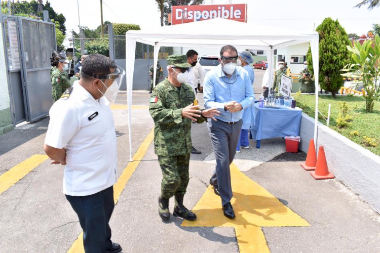 Pone en marcha Cuauhtémoc Blanco hospitales militares para atención de pacientes Covid en Morelos