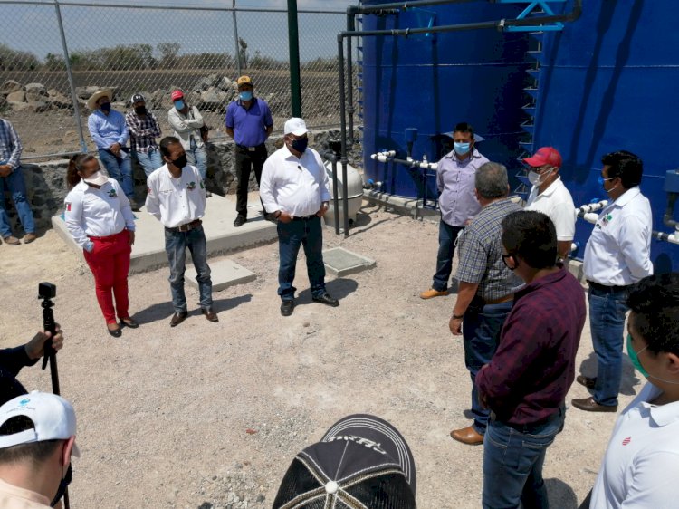 Supervisan planta de tratamiento de aguas en San Juan Texcalpan