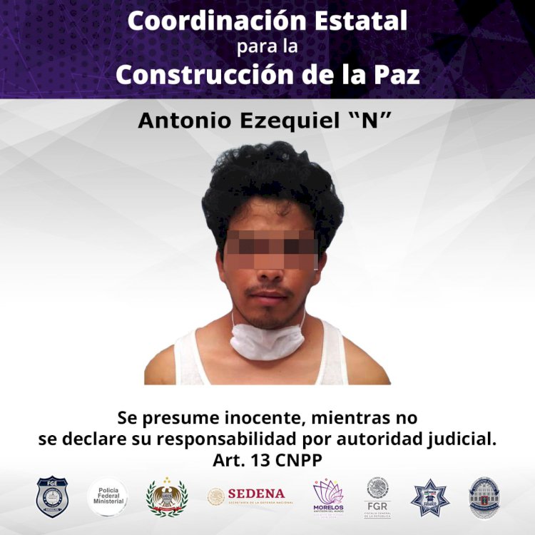 Presunto feminicida en un caso en Ayala, en prisión