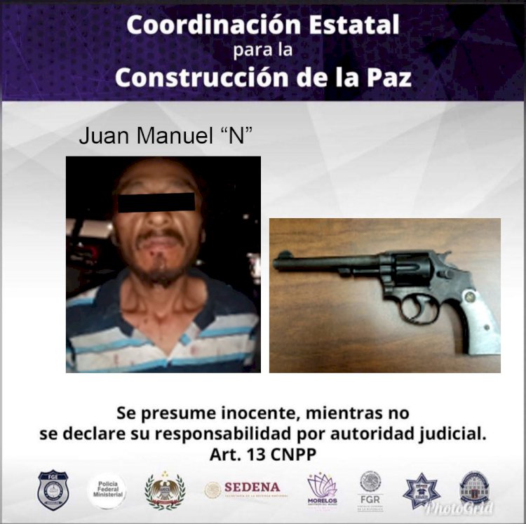 Por amenazas, lesiones e intento  de homicidio, detenido en Yautepec