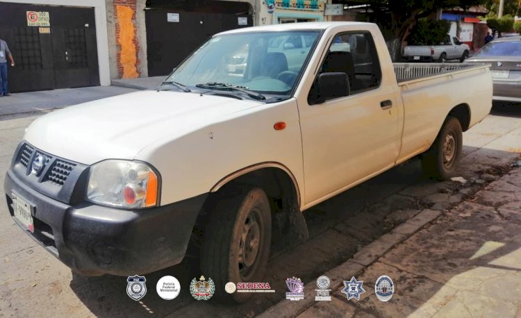Por robo de pick-up Nissan fue detenido un sujeto en Cuautla