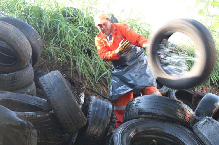 Más de 40 toneladas de llantas recicladas en Cuernavaca