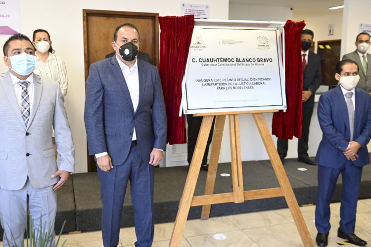 Inauguró el gobernador Blanco oficinas para la justicia laboral