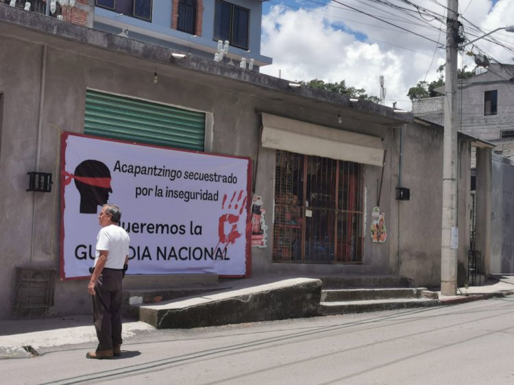 Piden apoyo de la GN vecinos de Acapantzingo por inseguridad