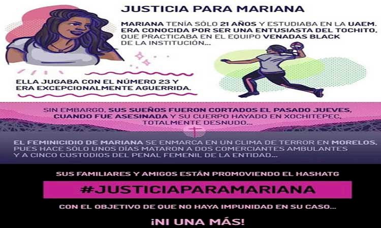 Logra Fiscalía condena de 26 años y 8 meses para asesino de Mariana