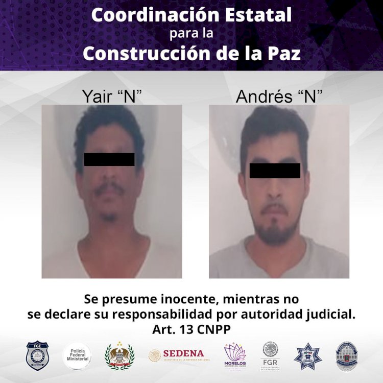 Detuvieron a dos por robo de cable de la CFE en Yautepec