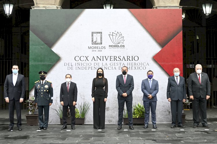 Preside Cuauhtémoc Blanco ceremonia cívica conmemorativa  del inicio de la independencia de México