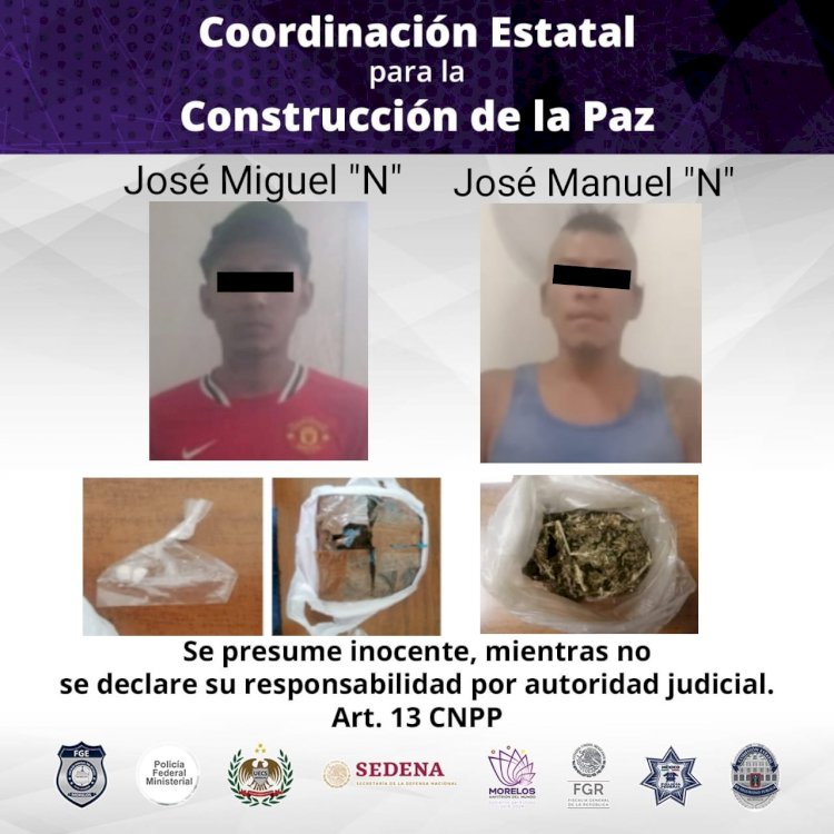 Detuvieron a dos con droga y coca en los Altos de Morelos