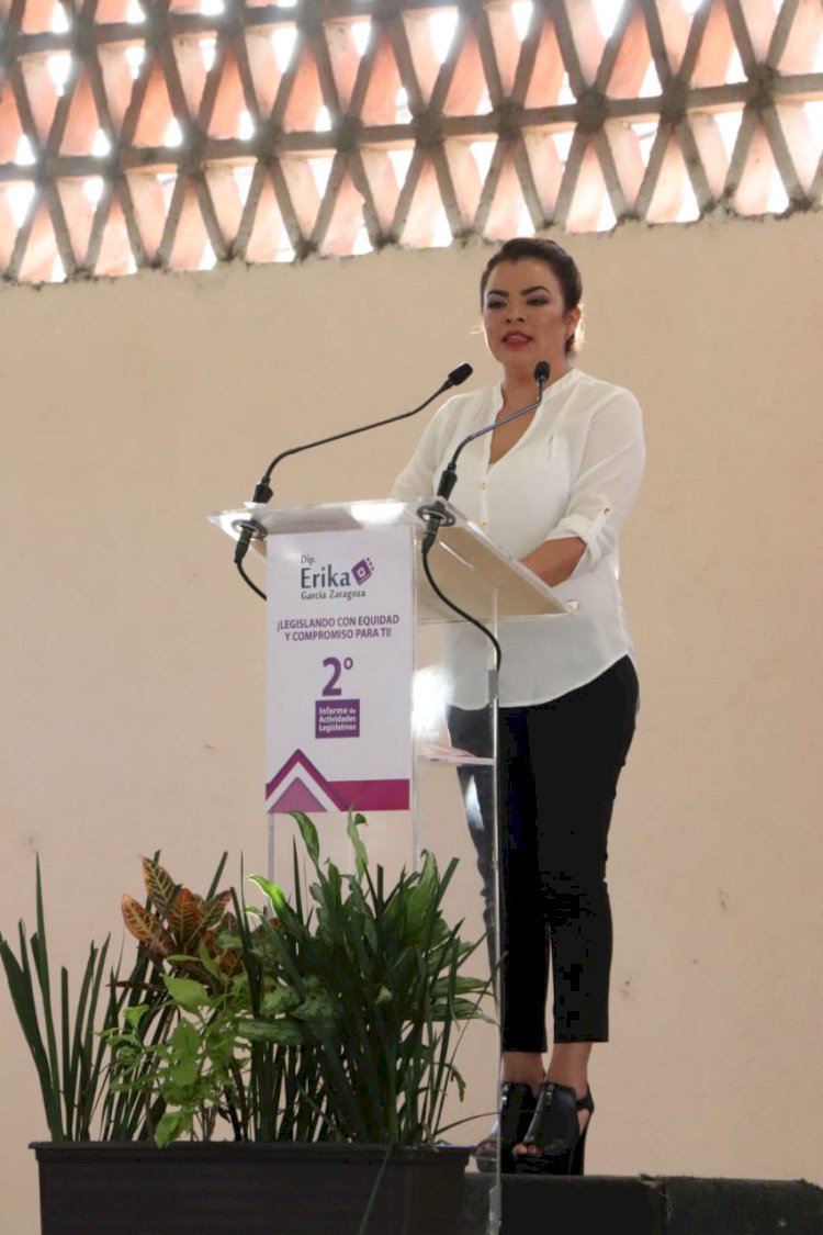 Presenta diputada Erika García  su segundo informe legislativo