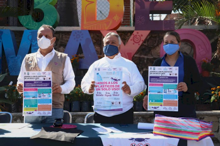 ¨Adiós a los plásticos  de un solo uso¨ en E. Zapata: Dalila Morales