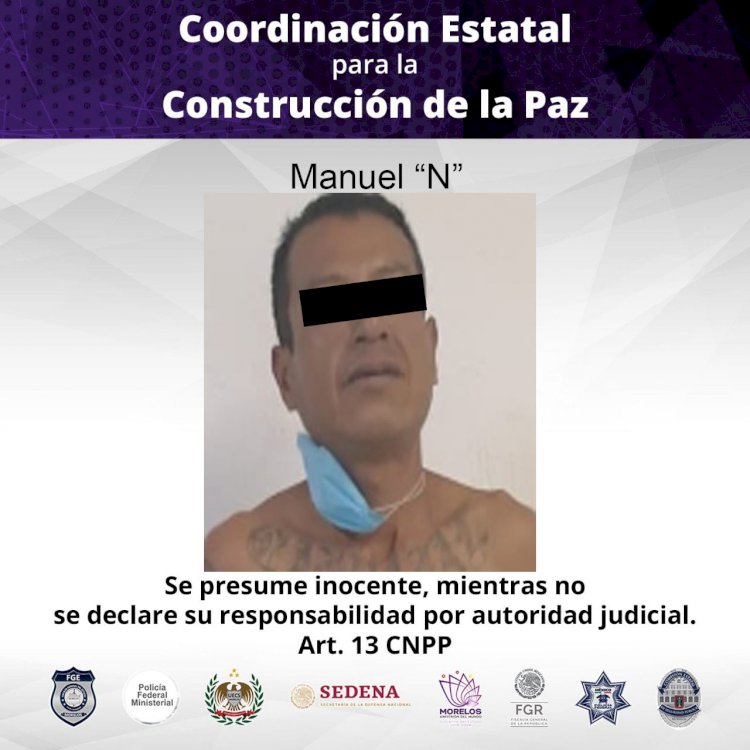 Detienen en Tepoztlán a sujeto por supuesta amenaza a vecino