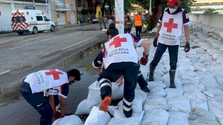 Envía la Cruz Roja toneladas de ayuda a Tabasco y Chiapas