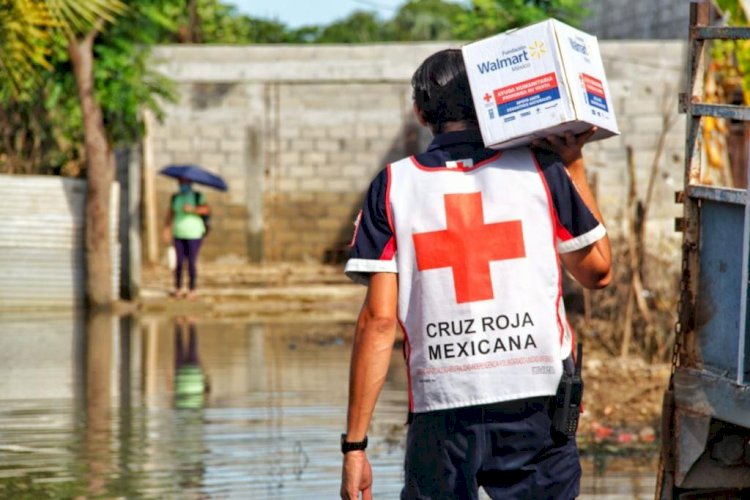 Envía la Cruz Roja toneladas de ayuda a Tabasco y Chiapas