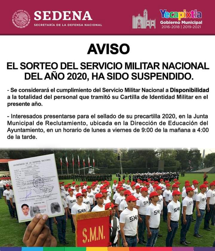 Libera la Sedena cartillas del Servicio Militar Nacional en los 36 municipios de Morelos