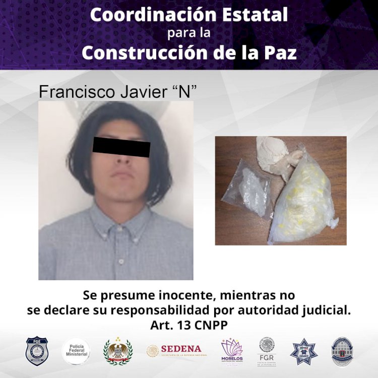Lo detienen en Tepalcingo con  200 dosis de presunta cocaína