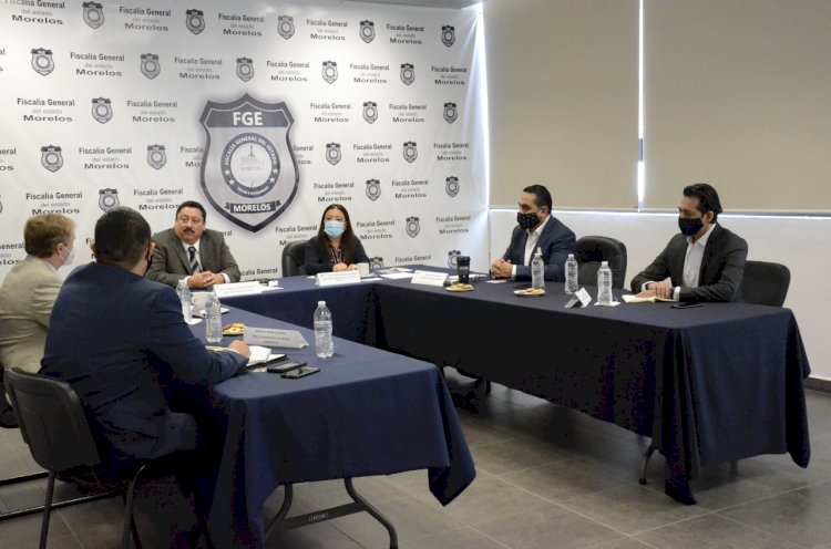 Fortalece Fiscalía de Morelos relaciones y coordinación con Embajada de los Estados Unidos