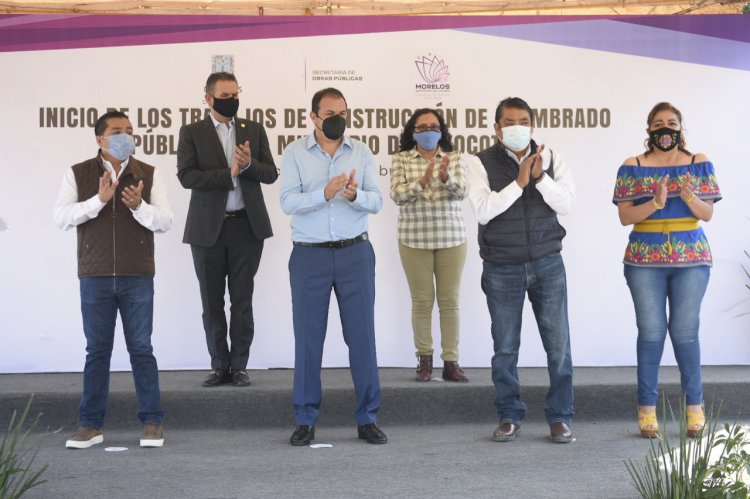 Encabeza Cuauhtémoc Blanco arranque de obras en Xoxocotla y Jojutla
