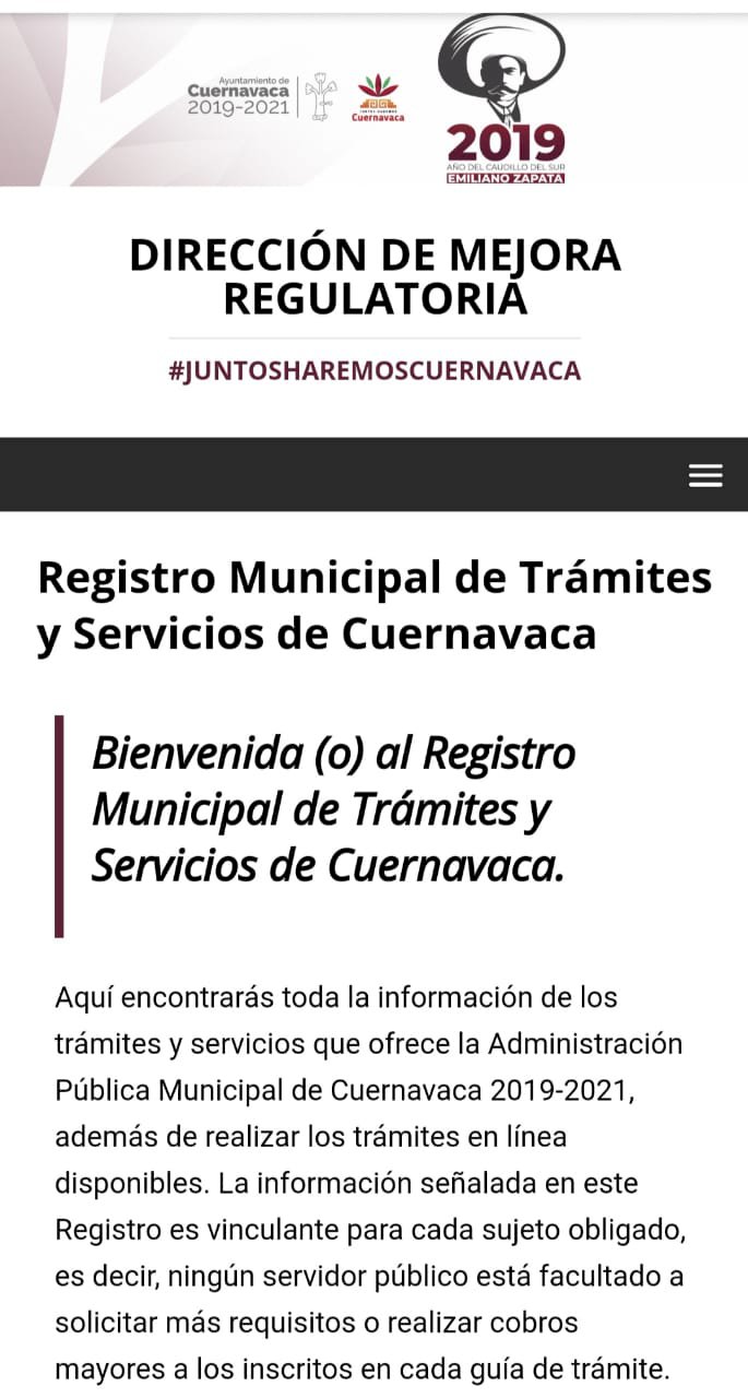 Ofrece Cuernavaca un portal único para varios trámites