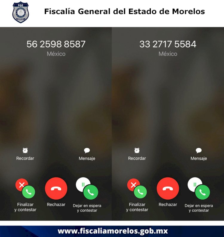 Alerta FGE sobre forma de fraude telefónico