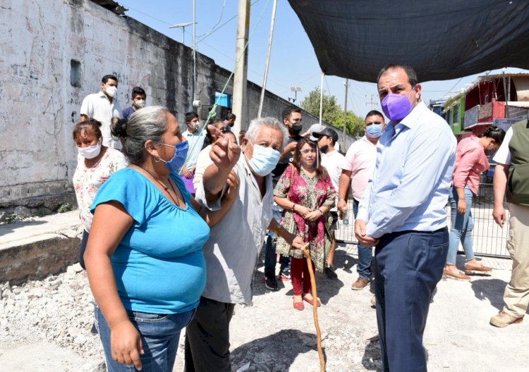 Inicia Cuauhtémoc Blanco obras de construcción vial en Mazatepec