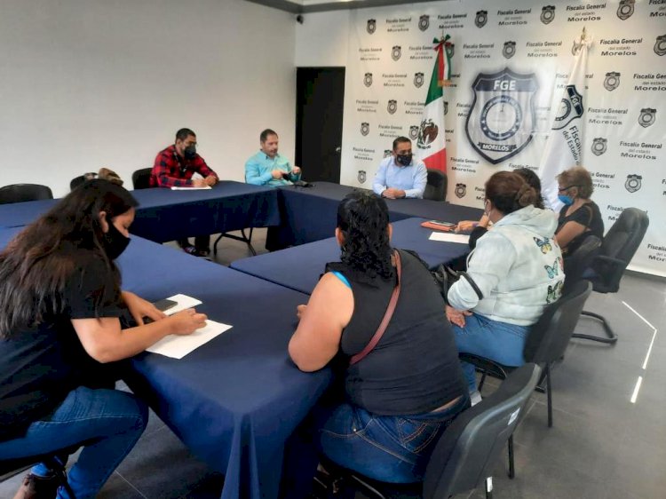 Recibió FGE a representantes de víctimas en Morelos