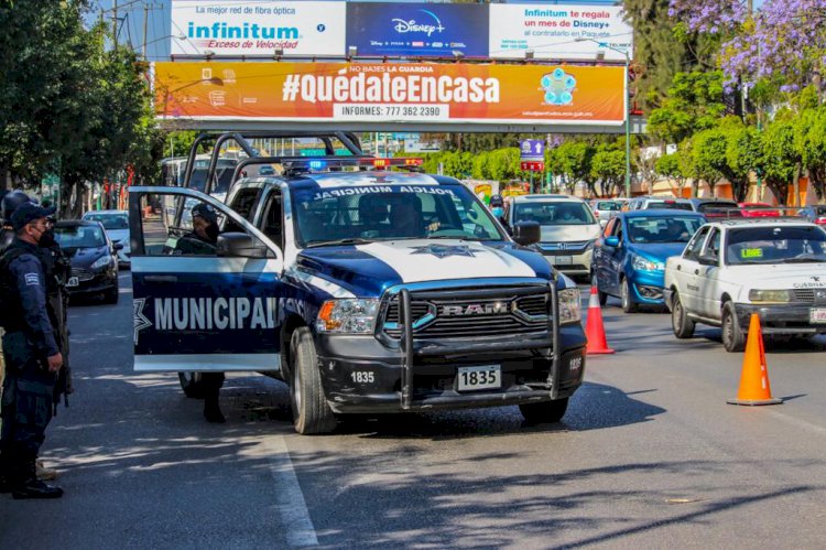 Operativo de seguridad en Cuernavaca por fin de semana largo